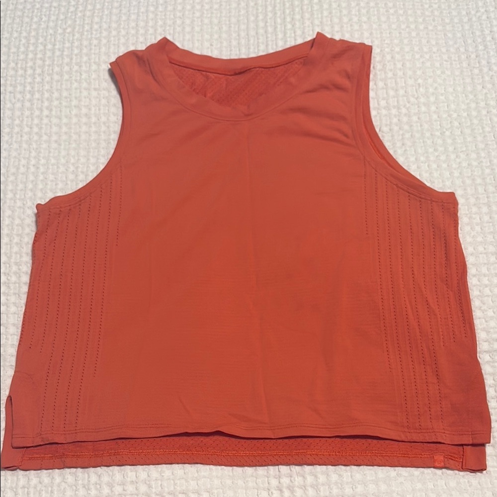 Lululemon Athletica Orange Sleeveless Muscle Tee